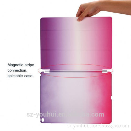 Latest version rainbow color for ipad pro12.9 cover case
